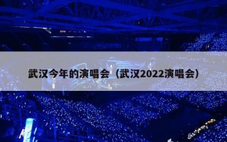 武汉今年的演唱会（武汉2022演唱会）