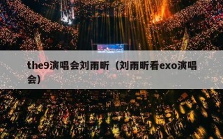 the9演唱会刘雨昕（刘雨昕看exo演唱会）