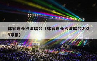 林宥嘉长沙演唱会（林宥嘉长沙演唱会2023审批）