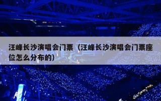 汪峰长沙演唱会门票（汪峰长沙演唱会门票座位怎么分布的）