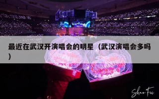 最近在武汉开演唱会的明星（武汉演唱会多吗）