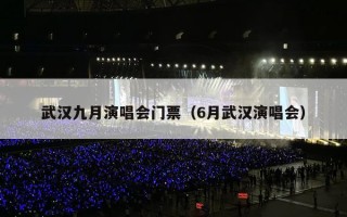 武汉九月演唱会门票（6月武汉演唱会）