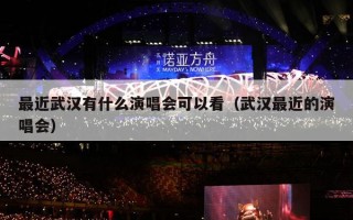 最近武汉有什么演唱会可以看（武汉最近的演唱会）
