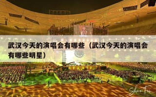 武汉今天的演唱会有哪些（武汉今天的演唱会有哪些明星）