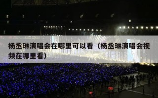 杨丞琳演唱会在哪里可以看（杨丞琳演唱会视频在哪里看）