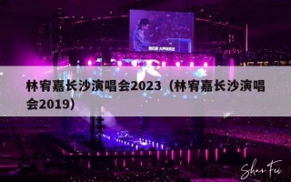 林宥嘉长沙演唱会2023（林宥嘉长沙演唱会2019）