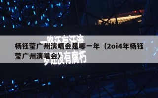 杨钰莹广州演唱会是哪一年（2oi4年杨钰莹广州演唱会）