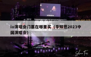 iu演唱会门票在哪里买（李知恩2023中国演唱会）