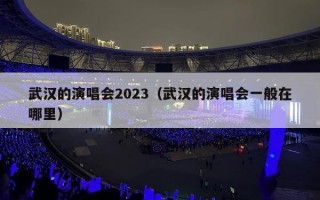 武汉的演唱会2023（武汉的演唱会一般在哪里）
