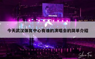 今天武汉体育中心有谁的演唱会的简单介绍