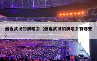 最近武汉的演唱会（最近武汉的演唱会有哪些）