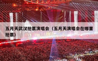 五月天武汉抢票演唱会（五月天演唱会在哪里抢票）