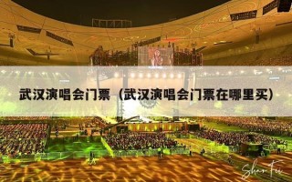 武汉演唱会门票（武汉演唱会门票在哪里买）