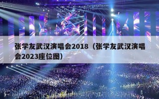 张学友武汉演唱会2018（张学友武汉演唱会2023座位图）