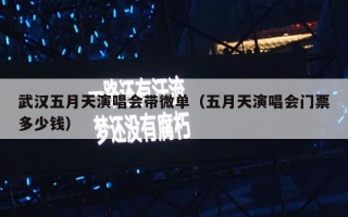 武汉五月天演唱会带微单（五月天演唱会门票多少钱）