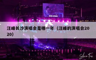 汪峰长沙演唱会是哪一年（汪峰的演唱会2020）