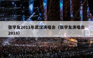 张学友2011年武汉演唱会（张学友演唱会2018）