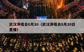 武汉演唱会8月20（武汉演唱会8月20日直播）