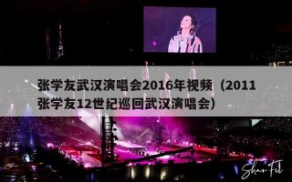 张学友武汉演唱会2016年视频（2011张学友12世纪巡回武汉演唱会）