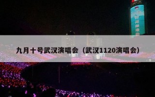 九月十号武汉演唱会（武汉1120演唱会）