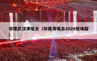 祁隆武汉演唱会（祁隆演唱会2020现场版）