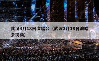 武汉3月18日演唱会（武汉3月18日演唱会视频）