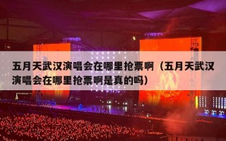 五月天武汉演唱会在哪里抢票啊（五月天武汉演唱会在哪里抢票啊是真的吗）