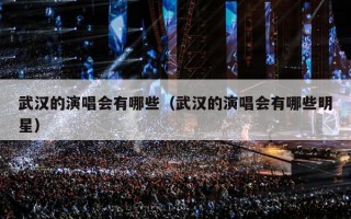 武汉的演唱会有哪些（武汉的演唱会有哪些明星）
