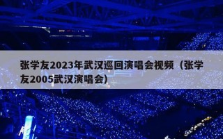 张学友2023年武汉巡回演唱会视频（张学友2005武汉演唱会）