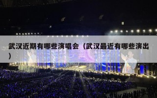 武汉近期有哪些演唱会（武汉最近有哪些演出）