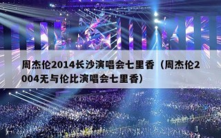周杰伦2014长沙演唱会七里香（周杰伦2004无与伦比演唱会七里香）
