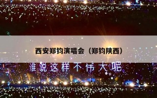 西安郑钧演唱会（郑钧陕西）
