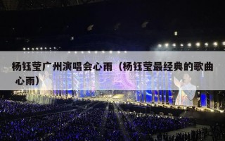 杨钰莹广州演唱会心雨（杨钰莹最经典的歌曲 心雨）