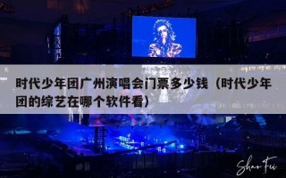时代少年团广州演唱会门票多少钱（时代少年团的综艺在哪个软件看）