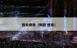 西安柳爽（柳蔚 西安）
