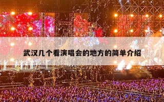 武汉几个看演唱会的地方的简单介绍