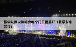 张学友武汉演唱会哪个门位置最好（张学友来武汉）
