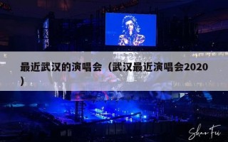 最近武汉的演唱会（武汉最近演唱会2020）