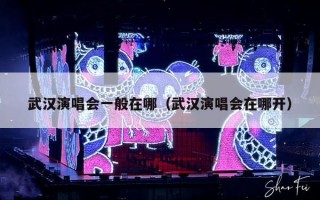 武汉演唱会一般在哪（武汉演唱会在哪开）