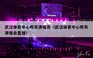 武汉体育中心昨天演唱会（武汉体育中心昨天演唱会直播）